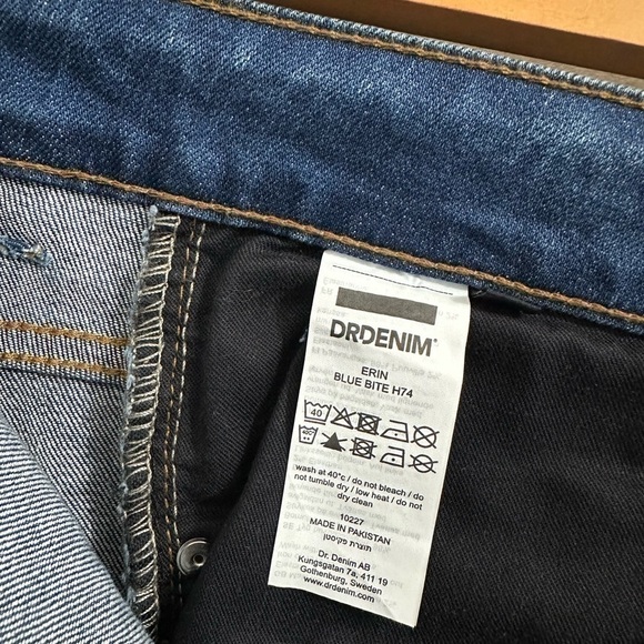 (NWT) Dr Denim high Rise Erin skinny jeans in  blue - Picture 11 of 16